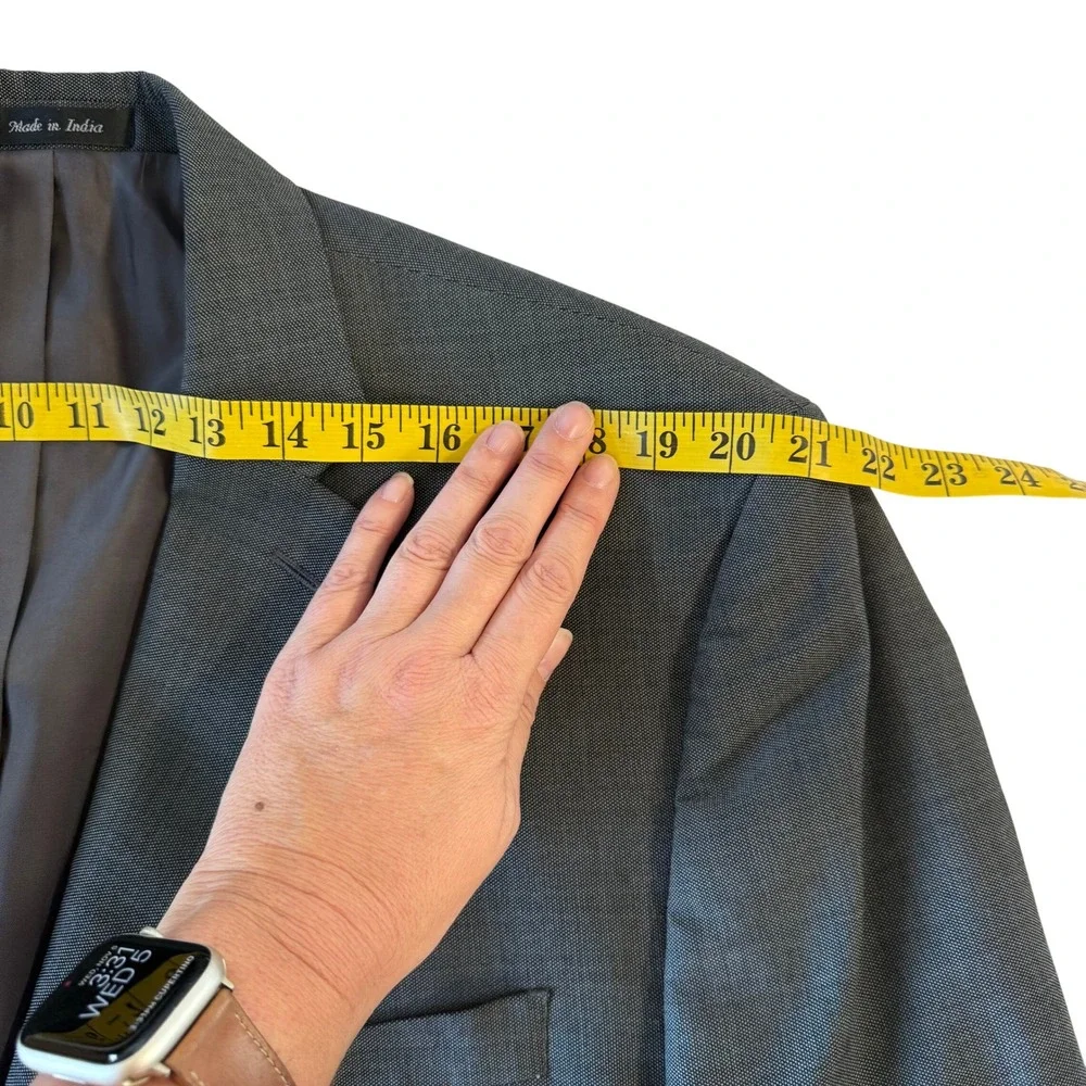 Lauren Ralph Lauren Men's Gray Wool Blend Suit Jacket Blazer Sport‎ Coat 50L